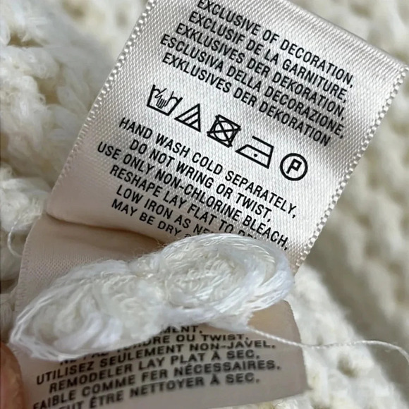 Anthropologie Knitted & Knotted Open Front Beaded Cardigan Bell Sleeve Size M - Picture 15 of 15